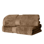 Egyptian Cotton Bath Towels Plush Absorbent Set of 2 - Madeline
