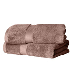 Egyptian Cotton Bath Towels Plush Absorbent Set of 2 - Madeline
