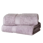 Egyptian Cotton Bath Towels Plush Absorbent Set of 2 - Madeline