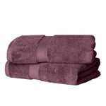 Egyptian Cotton Bath Towels Plush Absorbent Set of 2 - Madeline