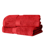 Egyptian Cotton Bath Towels Plush Absorbent Set of 2 - Madeline