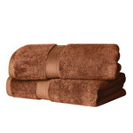 Egyptian Cotton Bath Towels Plush Absorbent Set of 2 - Madeline