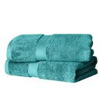 Egyptian Cotton Bath Towels Plush Absorbent Set of 2 - Madeline