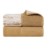 Lodie Cotton Jacquard Solid and Two-Toned Bath Sheet Set of 2