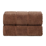 Superior Napa Zero Twist Cotton Waffle Honeycomb Bath Sheet Set of 2