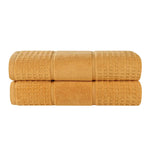 Superior Napa Zero Twist Cotton Waffle Honeycomb Bath Sheet Set of 2