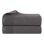 Superior Ribbed Textured Cotton Bath Sheet Ultra-Absorbent Towel Set