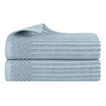 Superior Ribbed Textured Cotton Bath Sheet Ultra-Absorbent Towel Set