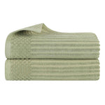 Superior Ribbed Textured Cotton Bath Sheet Ultra-Absorbent Towel Set