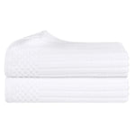 Superior Ribbed Textured Cotton Bath Sheet Ultra-Absorbent Towel Set