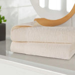 Superior Rayon from Bamboo Eco-Friendly Solid Bath Sheet Set of 2