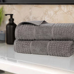 Superior Napa Zero Twist Cotton Waffle Honeycomb Bath Sheet Set of 2