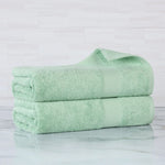 Superior Egyptian Cotton Dobby Border 2 Piece Bath Sheet Set