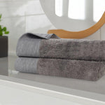 Superior Rayon from Bamboo Eco-Friendly Solid Bath Sheet Set of 2