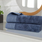 Superior Rayon from Bamboo Eco-Friendly Solid Bath Sheet Set of 2