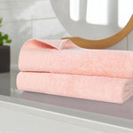 Superior Rayon from Bamboo Eco-Friendly Solid Bath Sheet Set of 2
