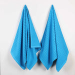 Superior Ribbed Textured Cotton Bath Sheet Ultra-Absorbent Towel Set