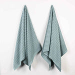 Superior Ribbed Textured Cotton Bath Sheet Ultra-Absorbent Towel Set