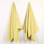 Superior Ribbed Textured Cotton Bath Sheet Ultra-Absorbent Towel Set