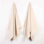 Superior Ribbed Textured Cotton Bath Sheet Ultra-Absorbent Towel Set