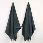 Superior Ribbed Textured Cotton Bath Sheet Ultra-Absorbent Towel Set