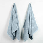 Superior Ribbed Textured Cotton Bath Sheet Ultra-Absorbent Towel Set