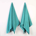 Superior Ribbed Textured Cotton Bath Sheet Ultra-Absorbent Towel Set
