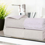 Lodie Cotton Jacquard Solid and Two-Toned Bath Sheet Set of 2