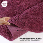 Superior Cotton Non Slip Oval 2 Piece Bath Rug Set