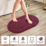 Superior Cotton Non Slip Oval 2 Piece Bath Rug Set