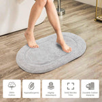 Superior Cotton Non Slip Oval 2 Piece Bath Rug Set