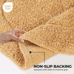 Superior Cotton Non Slip Oval 2 Piece Bath Rug Set