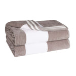 Cabana Stripe Oversized Cotton Beach Towel Sets