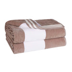 Cabana Stripe Oversized Cotton Beach Towel Sets