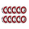 10 Pcs Flanged Ball Bearings ID 5/8