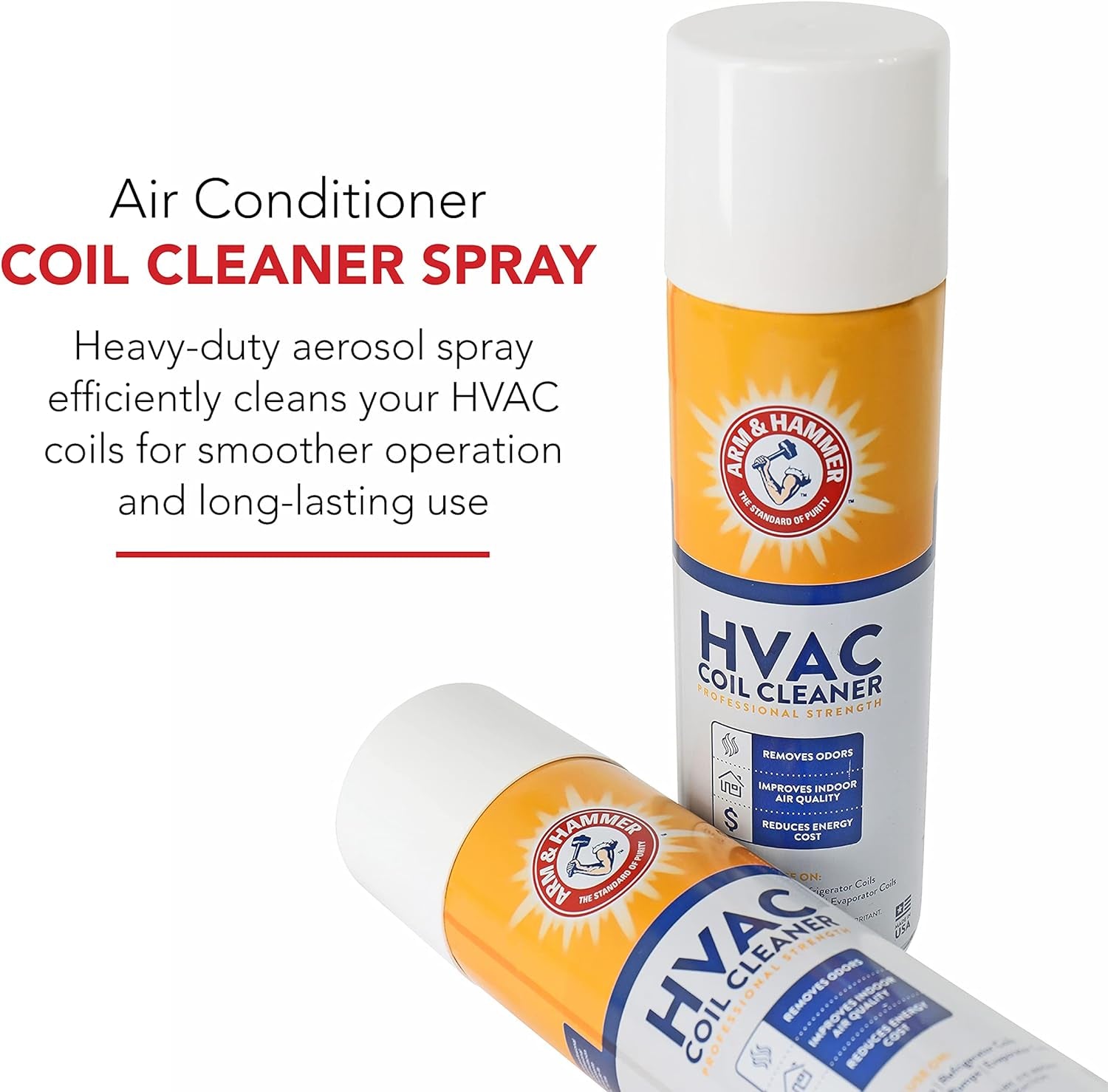 Biodegradable HVAC and Air Conditioner Coil Cleaner Foam Aerosol Spray, No Rinse, 19 Fl. Oz, AHCC-19 by