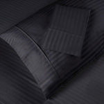 100% Egyptian Cotton 300 Thread Count Stripe Bed Pillowcase Set