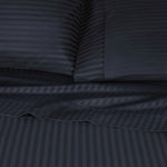 300 Thread Count Egyptian Cotton Sateen Stripe Bed Sheet Set