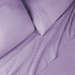 300 Thread Count Egyptian Cotton Sateen Stripe Bed Sheet Set