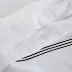 100% Cotton Three-Line Embroidered Duvet Cover Set