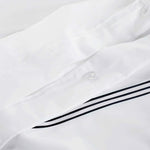 100% Cotton Three-Line Embroidered Duvet Cover Set