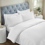 100% Cotton Three-Line Embroidered Duvet Cover Set
