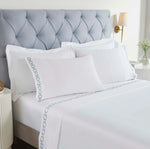 100% Cotton Embroidered Deep Pocket Sheet Set