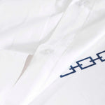 100% Cotton Chain Links Embroidered Duvet Cover Set
