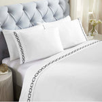 100% Cotton Embroidered Deep Pocket Sheet Set