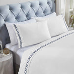 100% Cotton Embroidered Deep Pocket Sheet Set