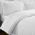 100% Cotton Two-Line Border Embroidered Duvet Cover Set
