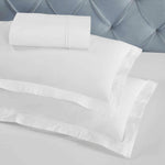100% Cotton Two-Line Border Embroidered Duvet Cover Set