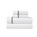 Fieldstone 100% Cotton Two-Line Embroidered Sheet Set