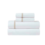 Fieldstone 100% Cotton Two-Line Embroidered Sheet Set